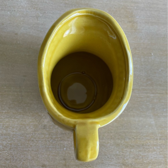 ***SOLD***Japanese Majolica Yellow Pitcher and Saucer - Picture 5 of 12